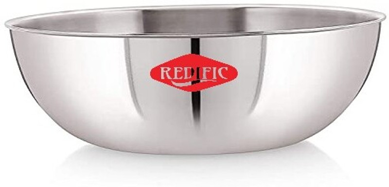 Redific Triply Kadhai Stainless Steel Non Stick Extra Deep Cooking Kadai without Lid Kadhai 18 cm diameter 1.1 L capacity(Triply, Non-stick, Induction Bottom)
