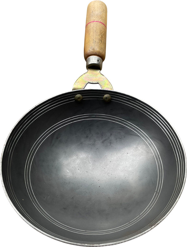 canocrystals Tadka tawaa Premium Quality Good Material Iron Tadka Tawa 21cm Diameter Pot 21 cm diameter 0.5 L capacity(Iron)