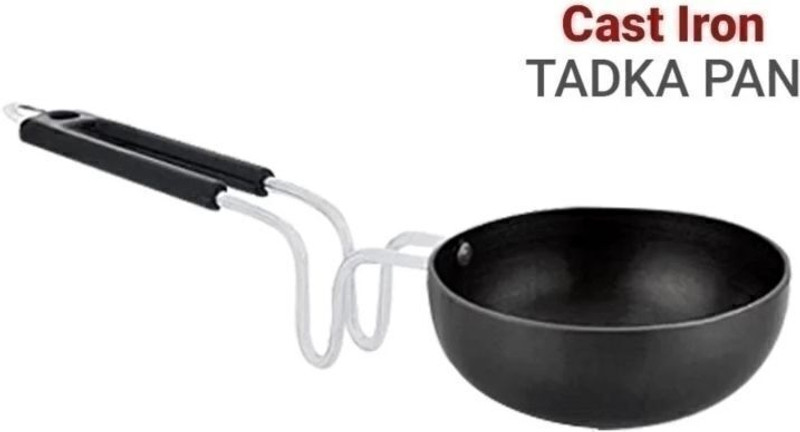 KDEP non stick tadka pan buy 1 get 1 Tadka Pan 12 cm diameter with Lid 0.5 L capacity(Iron, Non-stick, Induction Bottom)