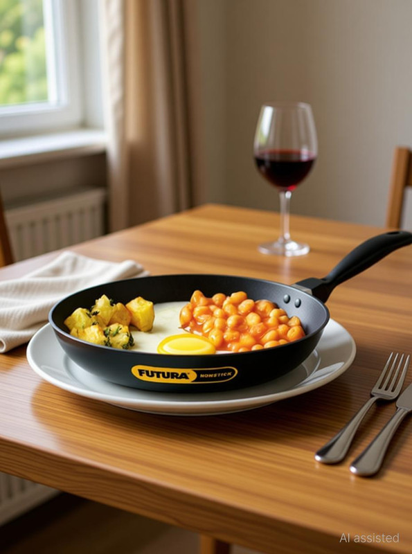 Hawkins 28cm Frying Pan, Black (NF28) Fry Pan 28 cm diameter 2.5 L capacity(Aluminium, Non-stick)