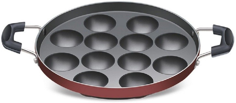HM EVOTEK Non Stick 12 Cavity Appam Patra With Lids HM-87 Tawa 23 cm diameter with Lid(Aluminium, Non-stick)