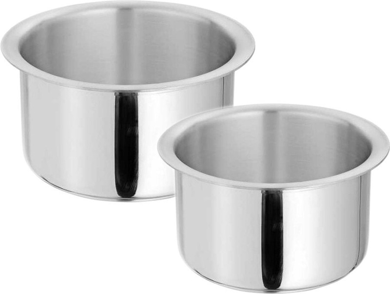bartan Patila/Bhagona Set of 2 (1000 ML , 1500 ML , Aluminium Made , Dishwasher safe ) Tope/Bhagona/Patila Set 1 L, 1.5 L capacity 23 cm, 21 cm diameter(Aluminium)