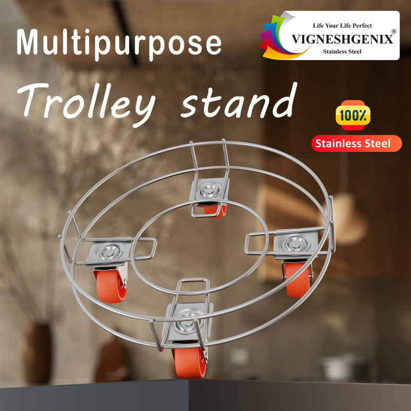 Vigneshgenix VIGNESHGENIX Gas Cylinder Multi-Purpose Trolley Gas Cylinder Trolley(Steel)