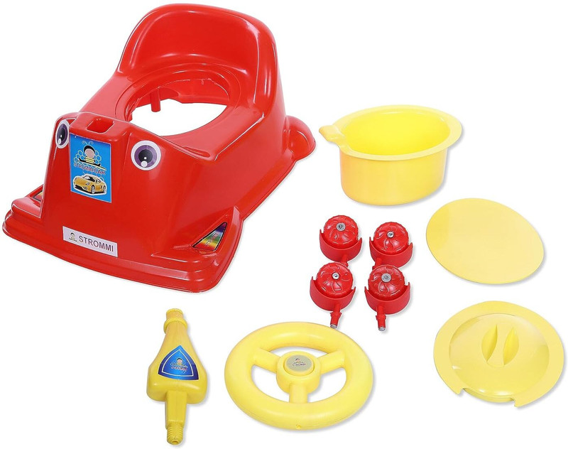 Czech Best Car Style Baby Potty Seat with Removable Tray for Kids EWJ4 Potty Box(Multicolor)