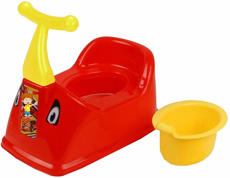 KORBOX Baby Potty Training Seat, Plastic, Scooter Style for 5-18 Months Potty Seat(Red)