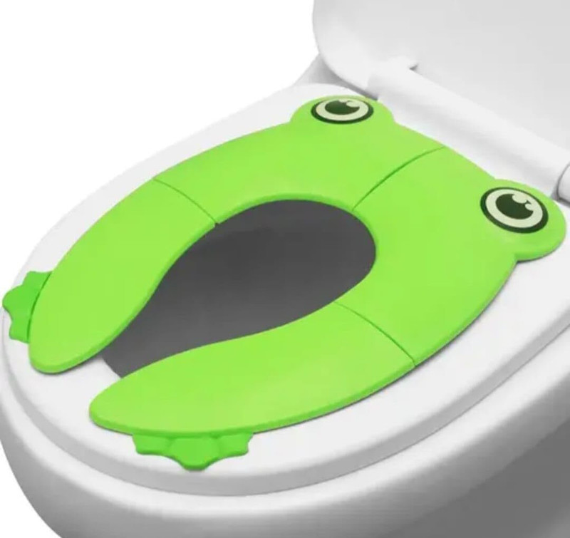 FLYUP Foldable Baby Toilet Training Seat Portable Travel Potty Potty Seat(Green)