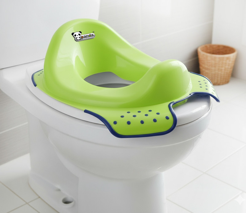 PANDA BABY PRODUCTS Toilet Seat Potty Trainer – Comfortable & Safe Seat for Kids (41x30x16 cm) Potty Seat(Lime Green)