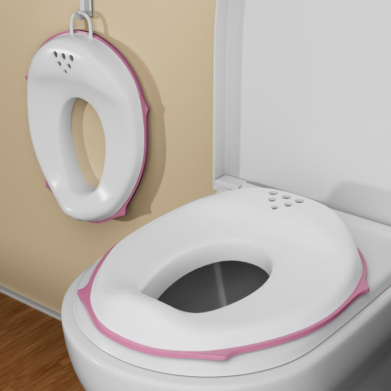 Vaastudristi Unfold Baby Potty Seat Cover Full-Dark Pink Potty Seat(Dark Pink)