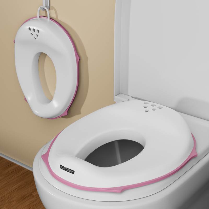 StarAndDaisy x Uonibaby Baby Potty seat for Kids 2-5yrs Ergonomic Portable Toddler Potty Seat Potty Seat(Pink)