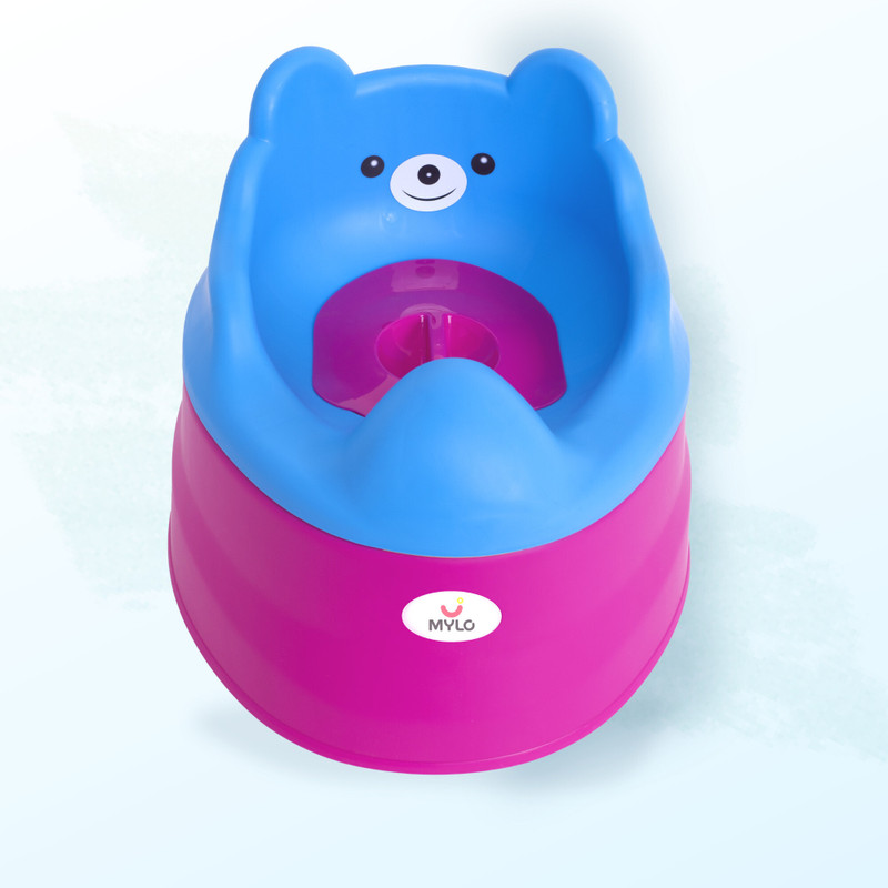 MYLO Baby 2 in 1 Potty Training Seat | 6 Months+ | Detachable & Adaptable Potty Seat Potty Seat(Blue & Purple)