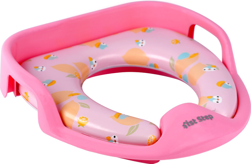 1st Step Baby Western Cushioned Potty Training Seat With Handles Potty Seat(Pink)