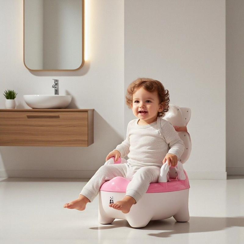 Santoz Potty Trainer Seat for Baby Potty Seat(Pink)