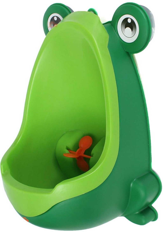 PEGACORN Standing Potty Training-(Frog-Green Parrot). Diaper Bag Dispenser(0 Bags)