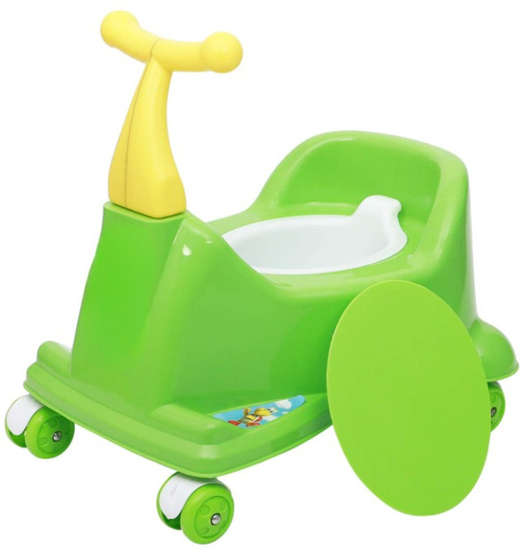 futurist world Baby Potty Training Seat, Plastic, Scooter Style for 5-18 Months Potty Box Potty Seat(Green)