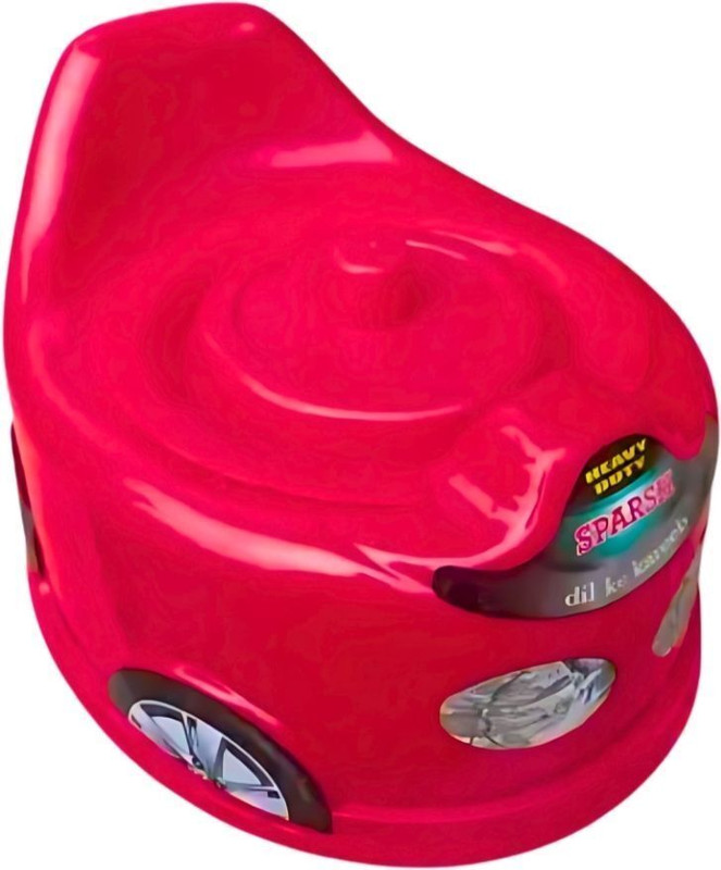 IMU MISTI Car-Shaped Baby Potty Seat with High Backrest for Safe & Fun Toilet Training Potty Box(Red)
