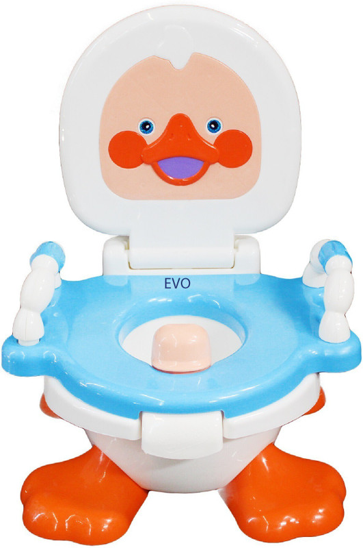 EVOHOUSE Designer Baby Potty Trainer Toilet Seat Potty Training Seat Non-Slip Potty Seat(Blue)