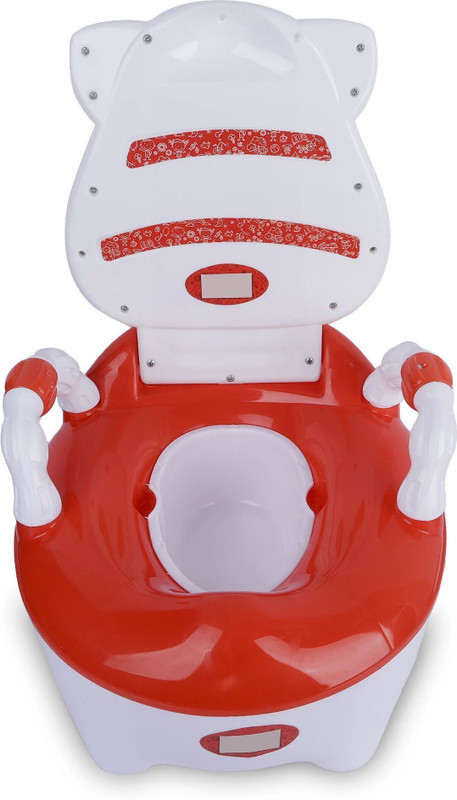Santoz Potty Training Toilet Seat For Boys And Girls With Safety Handles Potty Seat(Red)