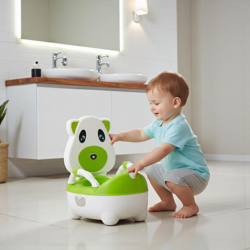 Chaps P200_Cow_1 Potty Seat(Green)