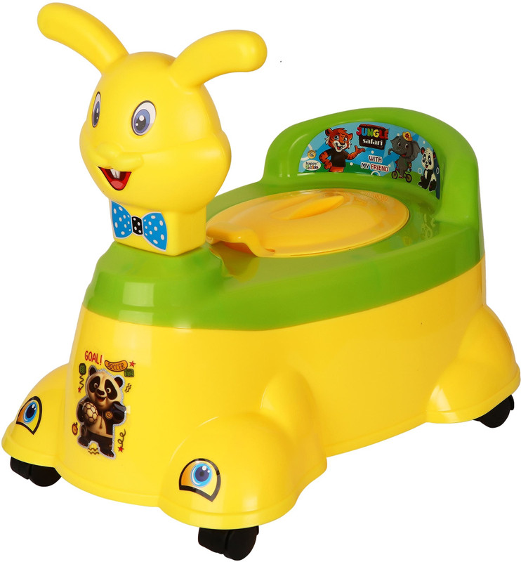 Sukhson India Rock & Roll Rabbit Designed Baby Potty, Baby Potty Training Seat,Use for Baby Potty Seat(Yellow)
