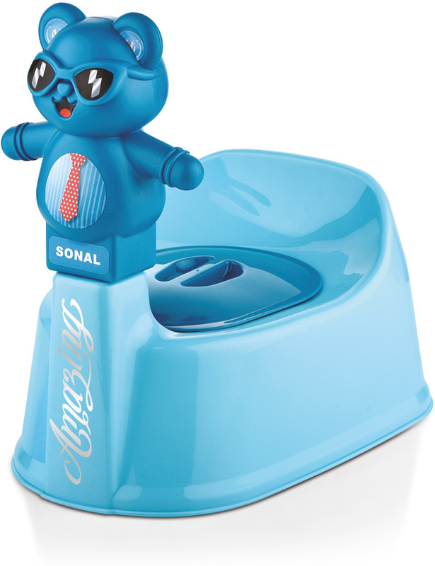 Sonal - PANDA (Small Size) Baby Potty Seat without Removable Tray, Lid (Age 6-12 Mths) Potty Seat(Blue)