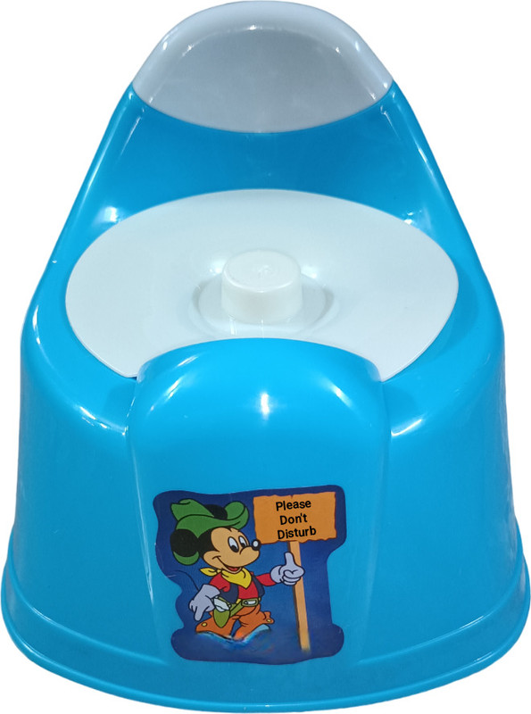 MAHIKA Healthcare Polypropylene Baby Potty Training Seat (0-5Years) | Antibacterial Potty Seat(Blue, White)