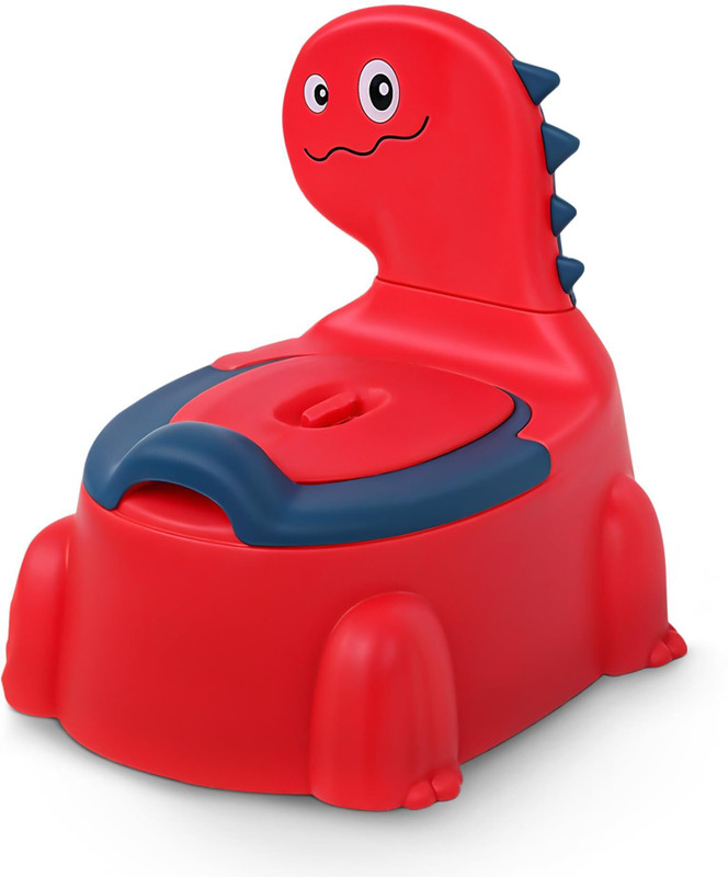 baybee Western Toilet Potty Seat for Kids with Anti-Skid Base & Removable Lid, Portable Potty Seat(Red)
