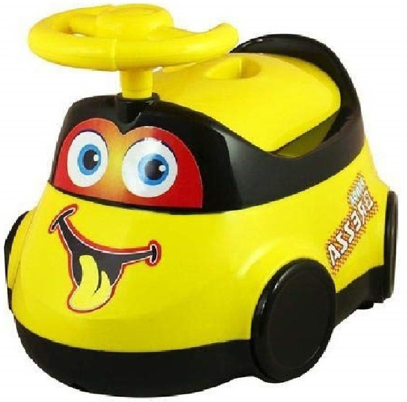 URBANE CHIC Kids Toilet Potty Trainer Car Shape Toy Pot Cover for Baby Boy And Girl Yellow Potty Box(Yellow)