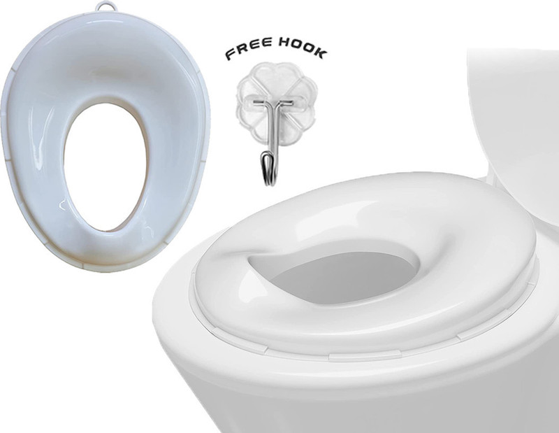 BUMTUM Baby Potty Training Toilet Seat Without Line Fits & Oval Toilet Non-Slip ForKids Potty Seat(White)