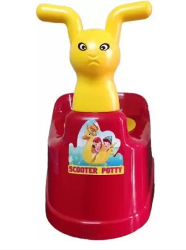 NISHKAM Scooter Potty Seat Box Potty Seat Potty Seat(Red)