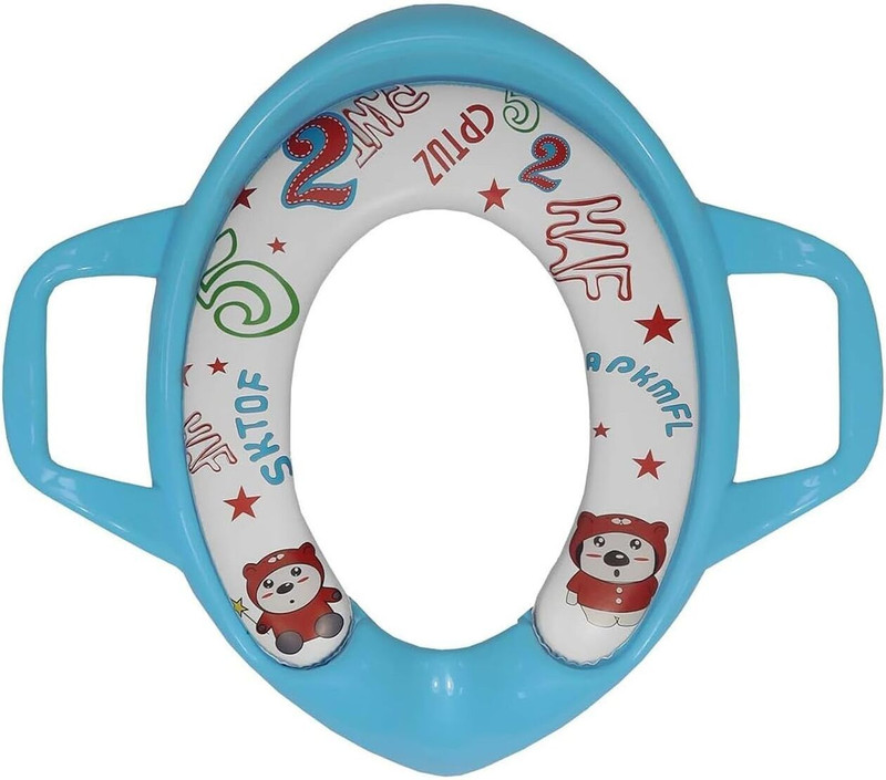 Safe-o-kid Soft Cushioned Potty Seat Training with Easy Grip Handles for Baby, 4-36 Months Potty Seat(Blue)