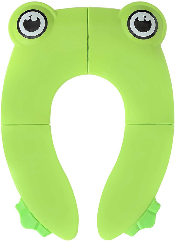 BluBasket Folding Portable Potty Training Toilet Seat Cover Carry Bag for Toddlers Kids Potty Seat(Green)