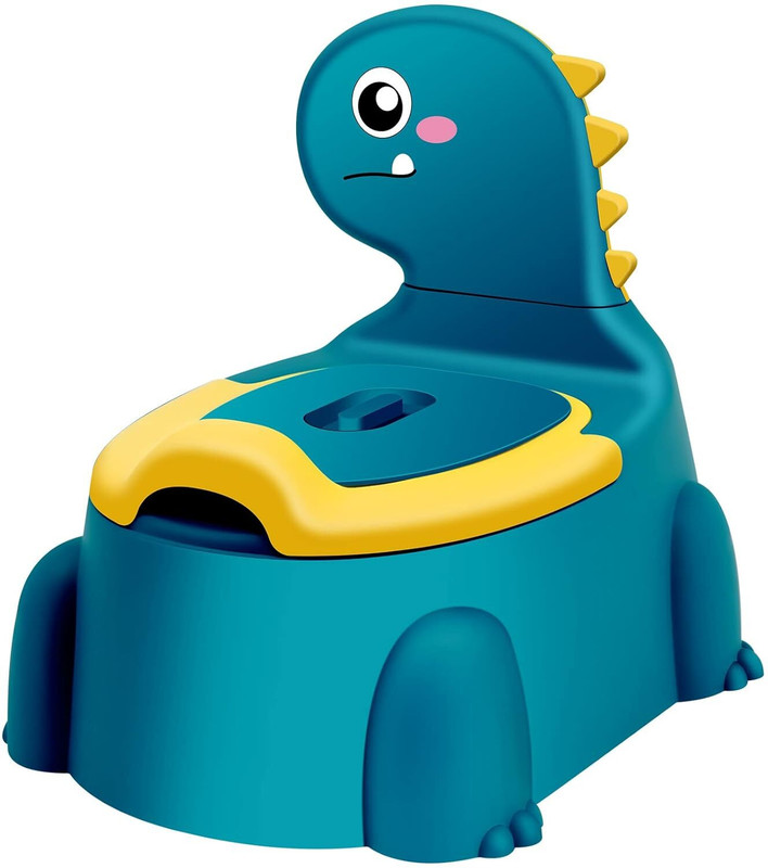 closecret Kids Cartoon Dinosaur Potty Training Seat | Baby Toilet Training Potty Chair Potty Seat(Blue)
