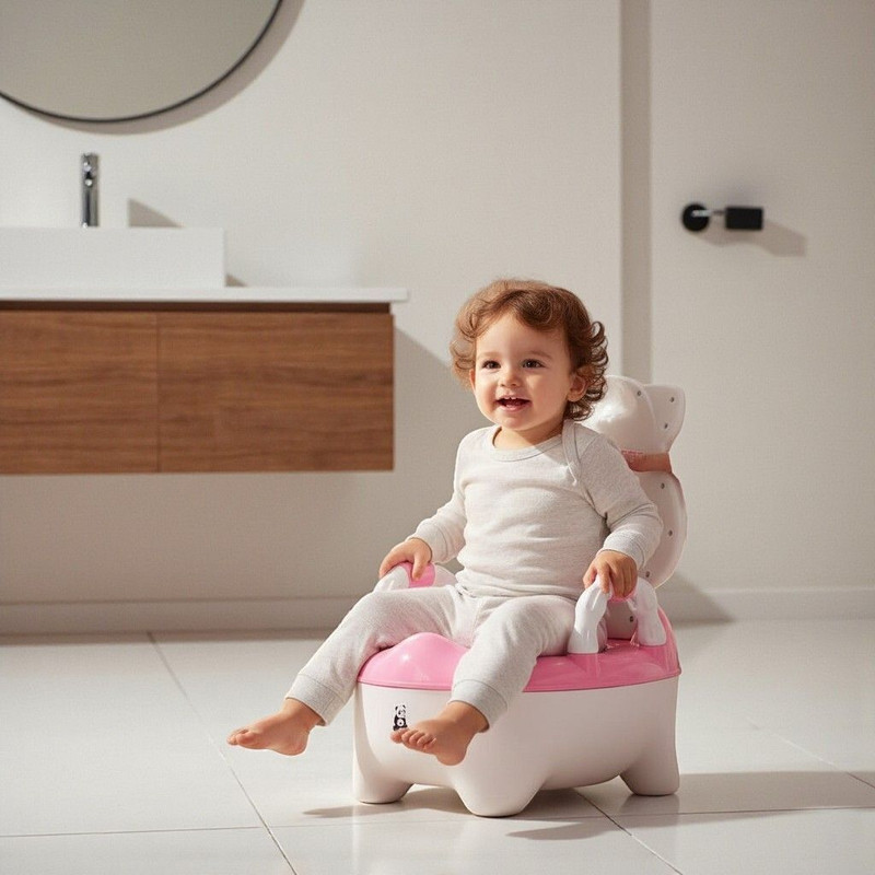 Santoz 2 in 1 Potty Trainer Seat with Detachable Potty Bowl Potty Seat(Pink)