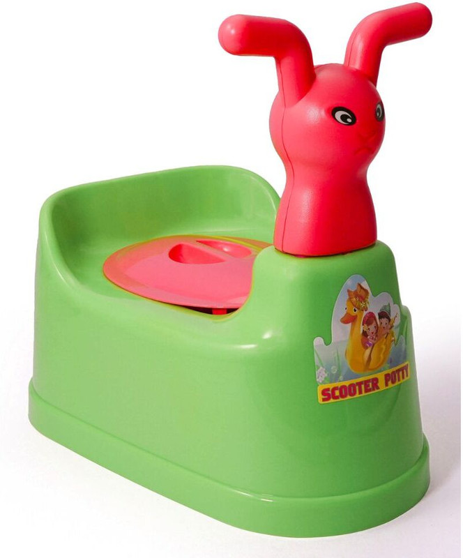 Maxwell Toilet Trainer Seat Chair Lid and High Back Support for Toddler Boys Girls Potty Seat(GREEN-PINK)