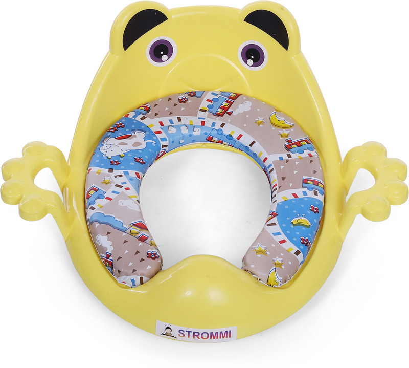 STROMMI Baby Cushioned Potty Seat With Easy Grip Handles Potty Seat(Yellow)