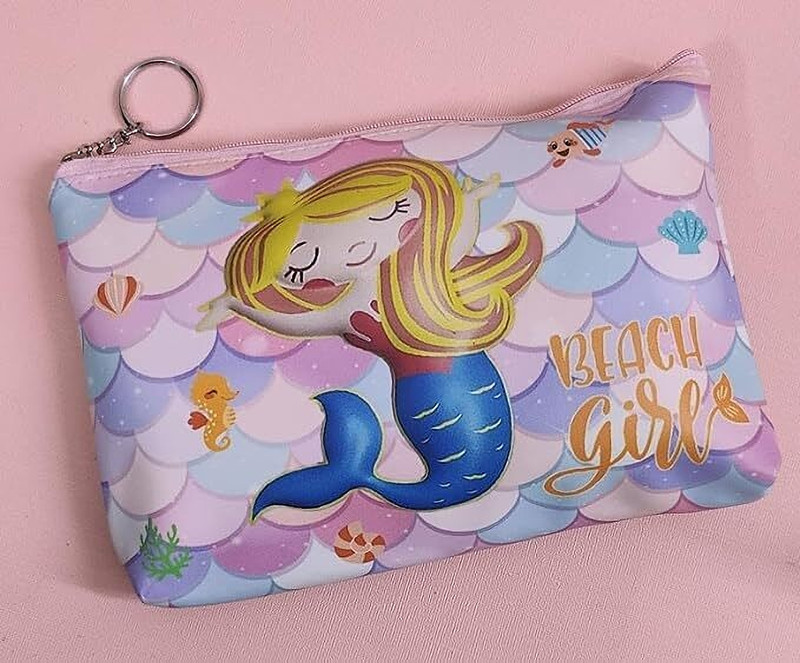 Tera13 Kids Coin Pouch (2 pcs) Mermaid Coin Box for Girls Your Coin Purse(Pack of 2)