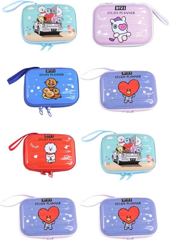 Kartual Return gift for kids – Colorful metal pouch for coin & earphone storage Coin Purse(Pack of 2)