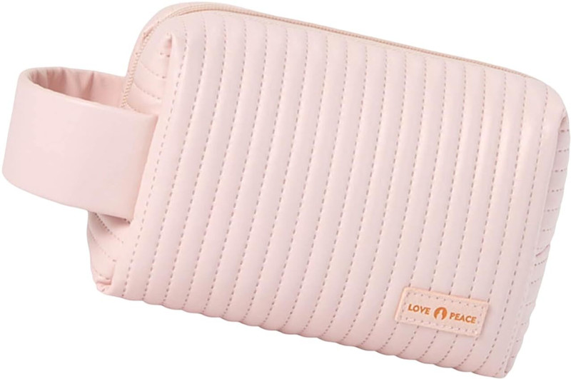 brahmani Portable Quilted Cosmetic Organizer Pouch Cosmetic Bag