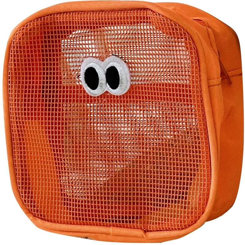 HOUSE OF QUIRK Cute Eye Mesh Cosmetic Bags, Makeup Bags Travel Makeup Organization Case Cosmetic Bag