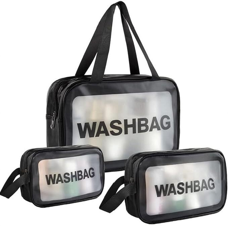VRTREND Toiletry Bag, Wash Bag Cosmetic Bag vr _ 3 Cosmetic Bag(Pack of 3)