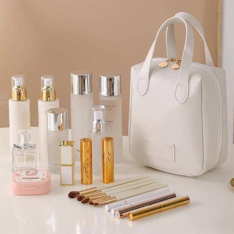 JMC Cosmetic Bag for Women with Compartments Travel Makeup Bag Cosmetic Bag