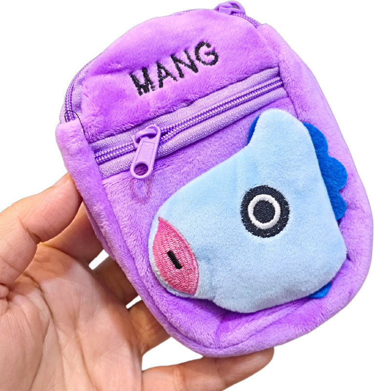 funfob BTS Coin Pouch BT21 Pouch Bts Pouch For Kids & Adults | RJ Coin Purse