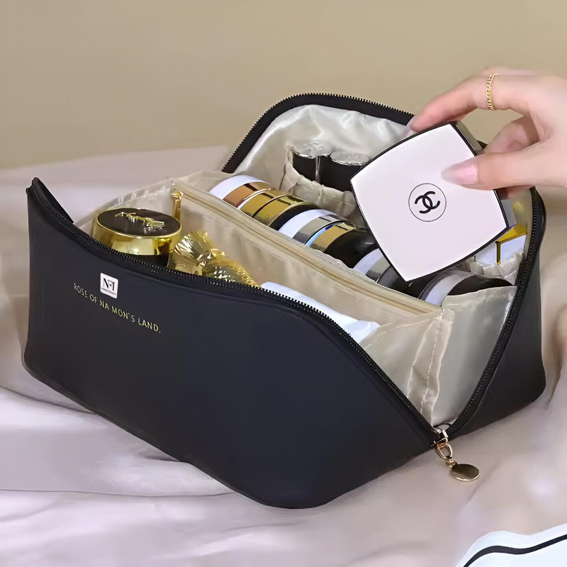 romj Girls Black Cosmetic Bag(AY001) Cosmetic Bag