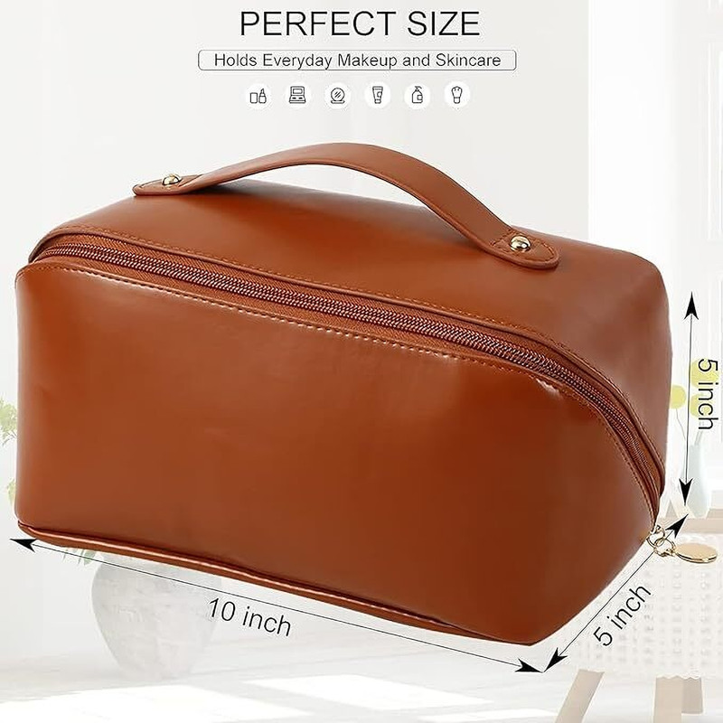 MAYKO & BAYKO COSMETIC BAG ( BROWN ) -G117 Cosmetic Bag