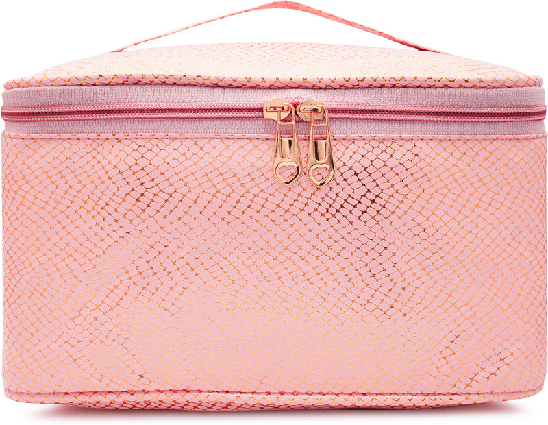 Fclues Cosmetic and Makeup Bag For Women, Cosmetic Travel Bag Color Pink Cosmetic Bag