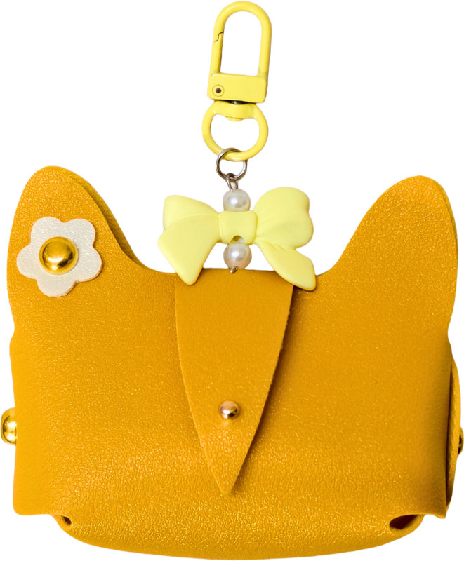 BOLSAVIRA Mini Wallet Coin Pouch with Detachable Satin Strap, Bag Charm Keychain Coin Purse