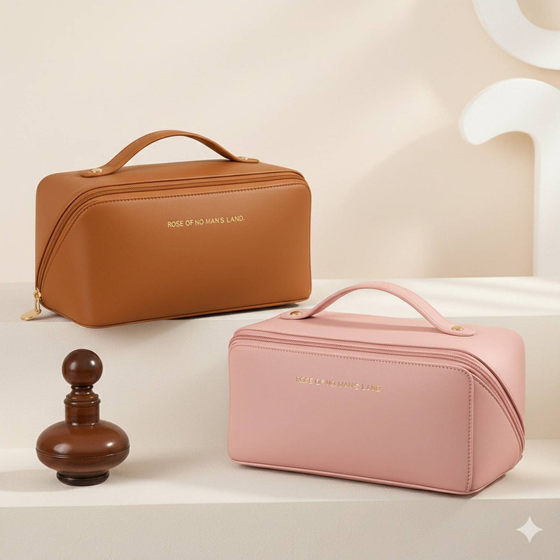 The Stitch Tale Cosmetic Organizer Bag Makeup Pouch for Women Travel Toiletry Bag Cosmetic Bag