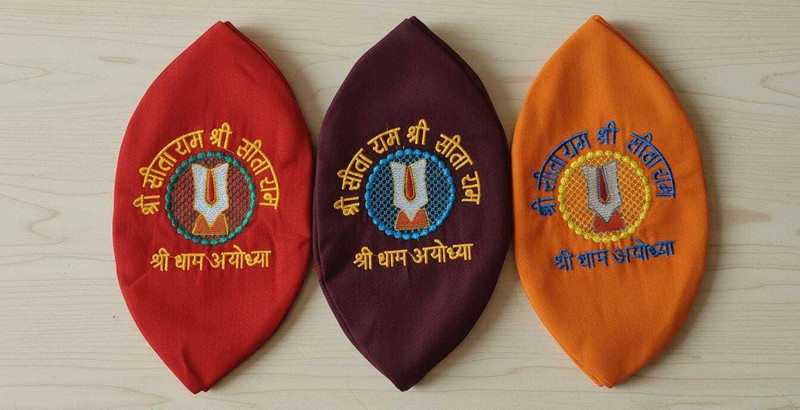 VK Divine Craft Shri Sita Ram Nam Pouch for Tulsi Mala & Japmala Potli(Pack of 3)
