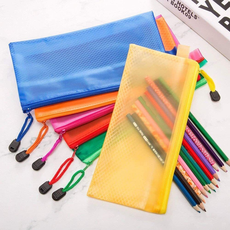 Tia Crafts Multipurpose Waterproof Zipper Pouches Document Holder Cosmetic Bag