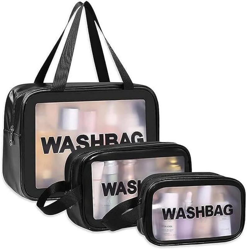 shoprista Travel Wash Bag 3PCS Set Cosmetic Bag